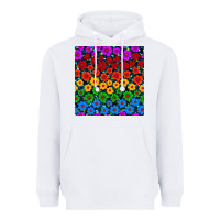 White Pride lgbtq flowers seamless pattern Heavyweight Hoodie - BundleAndBundleShop