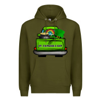 Army Green St Patrick's Day Truck Premium Hoodie - Bettercallsaul