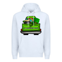 White St Patrick's Day Truck Premium Hoodie - Bettercallsaul