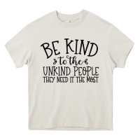 Cream be kind Heavy Core Tee - Unal Design