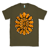 Army Green orange gemstone Classic Tee - RanaPortraitStore