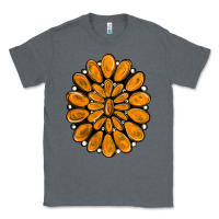 Charcoal Heather orange gemstone Classic Tee - RanaPortraitStore