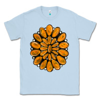 Dusty Blue orange gemstone Classic Tee - RanaPortraitStore