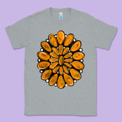 Orange Gemstone Classic Tee Designed By Ranaportraitstore