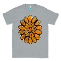 Heather Grey orange gemstone Classic Tee - RanaPortraitStore
