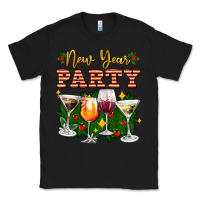 Black new year party christmas coctail Classic Tee - AdoDesignShop