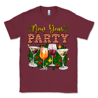 Burgundy new year party christmas coctail Classic Tee - AdoDesignShop