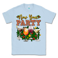 Dusty Blue new year party christmas coctail Classic Tee - AdoDesignShop
