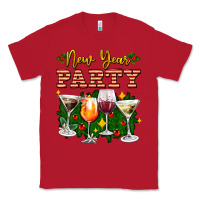 Red new year party christmas coctail Classic Tee - AdoDesignShop