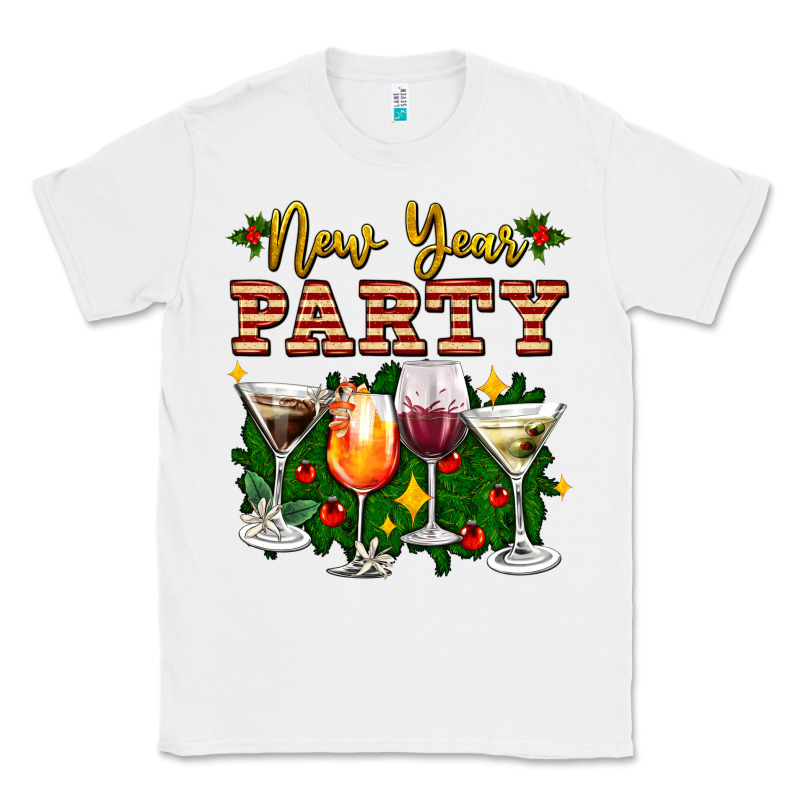New Year Party Christmas Coctail Classic Tee by AdoDesignShop | Teevron