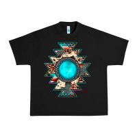 Black aztec leopard turquoise gemstone Urban Heavy Tee - JahusDesignShop
