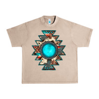French Oak aztec leopard turquoise gemstone Urban Heavy Tee - JahusDesignShop