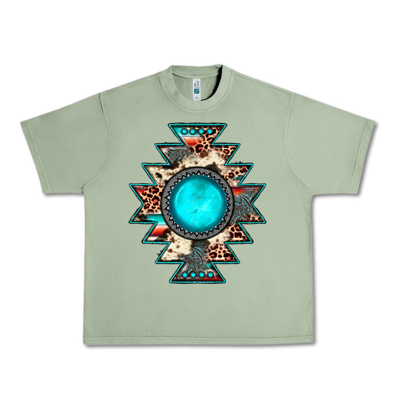 Aztec Leopard Turquoise Gemstone Urban Heavy Tee by JahusDesignShop | Teevron