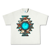 Pistachio aztec leopard turquoise gemstone Urban Heavy Tee - JahusDesignShop