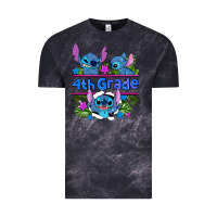 Cloud Black preview flower stitch 4 th grade Vintage Tee - AdoDesignShop