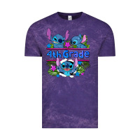 Cloud Purple preview flower stitch 4 th grade Vintage Tee - AdoDesignShop