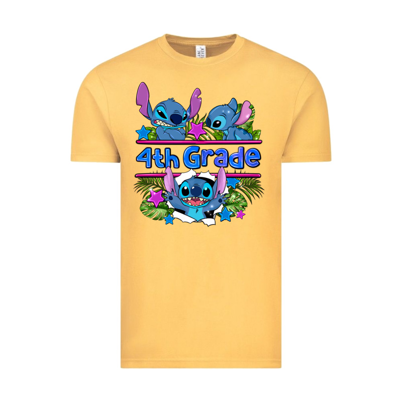 Preview Flower Stitch 4 Th Grade Vintage Tee by AdoDesignShop | Teevron