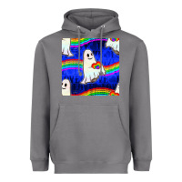 Storm Pride lgbtq ghosts and heart with rainbow seamless Heavyweight Hoodie - BundleAndBundleShop