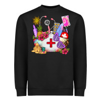 Black nurse  summer Heavyweight Sweatshirt - AdoDesignShop