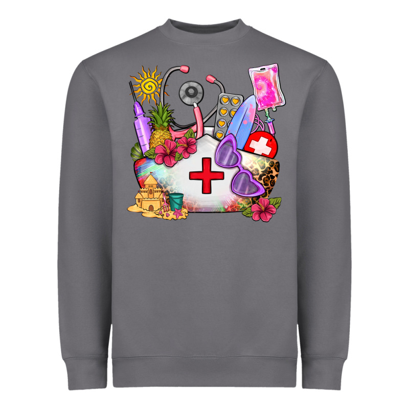 Nurse  Summer Heavyweight Sweatshirt by AdoDesignShop | Teevron