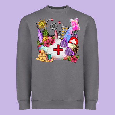 Nurse  Summer Heavyweight Sweatshirt Designed By Adodesignshop