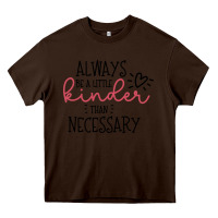 Chocolate Brown always Heavy Core Tee - Unal Design