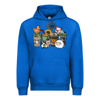 Cobalt Farm animal coffee cups Urban Hoodie - HowdyJamesFarm