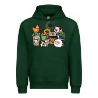Forest Green Farm animal coffee cups Urban Hoodie - HowdyJamesFarm