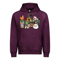 Mauve Wine Farm animal coffee cups Urban Hoodie - HowdyJamesFarm