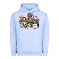 Pigment Grape Ice Farm animal coffee cups Urban Hoodie - HowdyJamesFarm