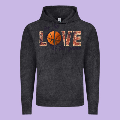 Basketball Love Of The Game Vintage Hoodie Designed By Jahusdesignshop