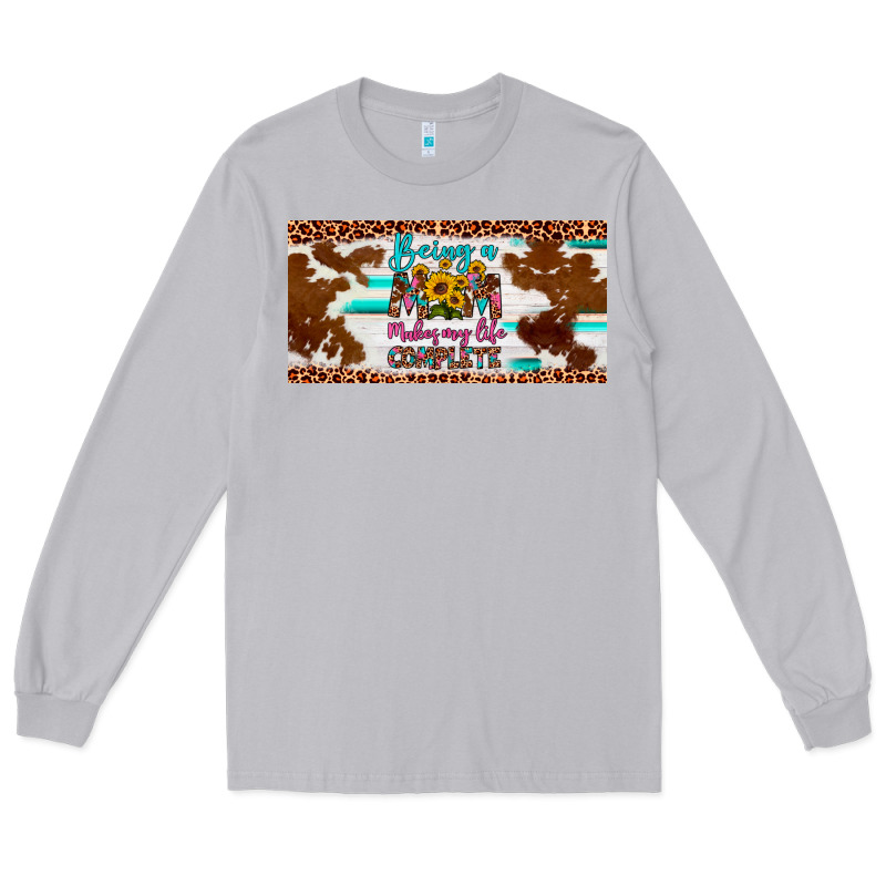 Being A Mom Makes My Life Complete License Plate Long Sleeve Tee by Artiststas | Teevron