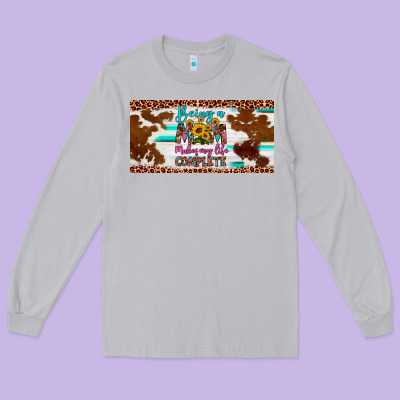 Being A Mom Makes My Life Complete License Plate Long Sleeve Tee Designed By Artiststas