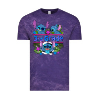 Cloud Purple preview flower stitch 3rd grade Vintage Tee - AdoDesignShop