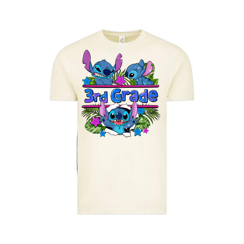 Preview Flower Stitch 3rd Grade Vintage Tee by AdoDesignShop | Teevron