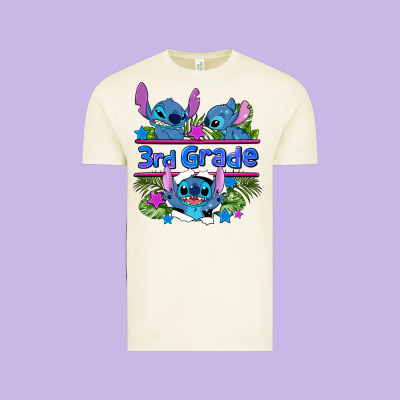 Preview Flower Stitch 3rd Grade Vintage Tee Designed By Adodesignshop