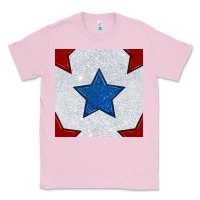 Bubblegum Pink Glitter 4th Of July Seamless Pattern Classic Tee - BundleAndBundleShop