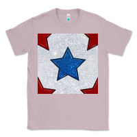 Lilac Glitter 4th Of July Seamless Pattern Classic Tee - BundleAndBundleShop