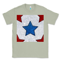 Matcha Glitter 4th Of July Seamless Pattern Classic Tee - BundleAndBundleShop