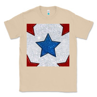 Mushroom Glitter 4th Of July Seamless Pattern Classic Tee - BundleAndBundleShop
