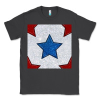 Smoke Glitter 4th Of July Seamless Pattern Classic Tee - BundleAndBundleShop