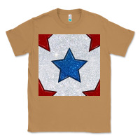Toasted Coconut Glitter 4th Of July Seamless Pattern Classic Tee - BundleAndBundleShop