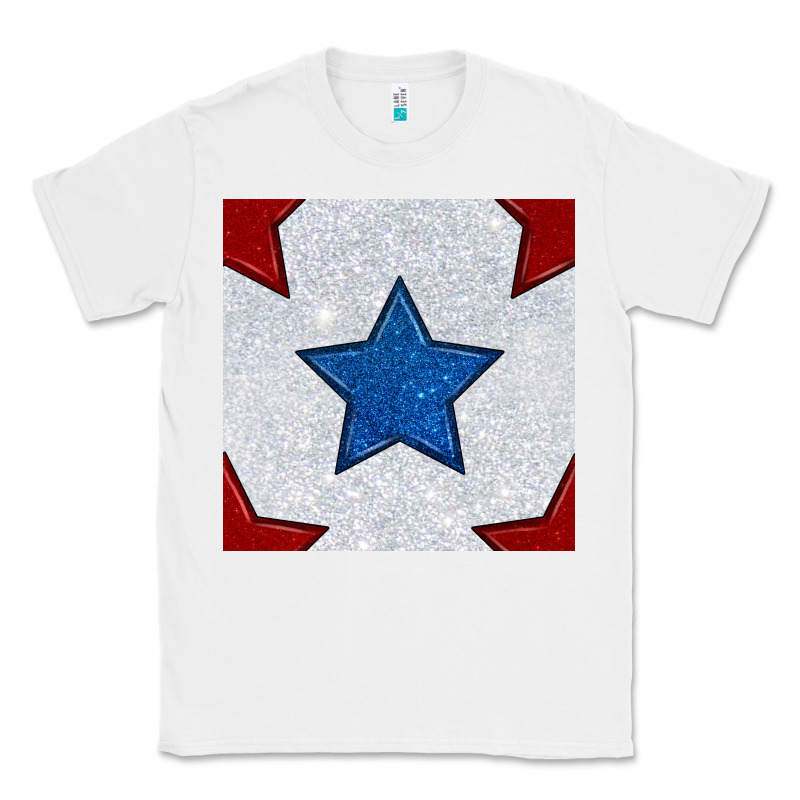 Glitter 4th Of July Seamless Pattern Classic Tee by BundleAndBundleShop | Teevron
