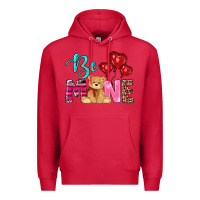Cardinal valentine's day be mine tedybear Premium Hoodie - RanaPortraitStore