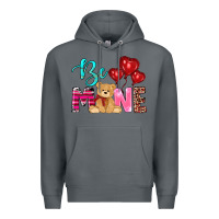 Rock valentine's day be mine tedybear Premium Hoodie - RanaPortraitStore