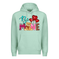 Seafoam valentine's day be mine tedybear Premium Hoodie - RanaPortraitStore