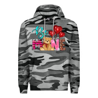 Slate Camo valentine's day be mine tedybear Premium Hoodie - RanaPortraitStore