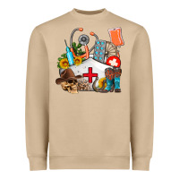 Mushroom nurse  summer Heavyweight Sweatshirt - AdoDesignShop