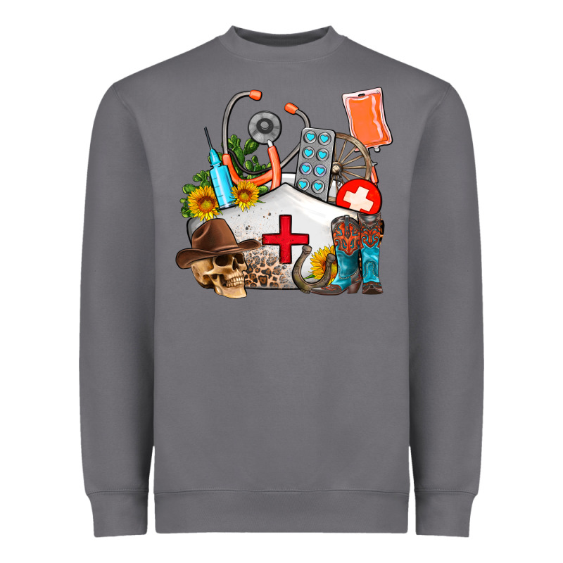 Nurse  Summer Heavyweight Sweatshirt by AdoDesignShop | Teevron