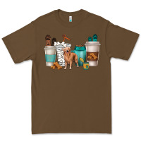 Cacao golden retriever dog coffee cups Premium Tee - texasbilliewilder